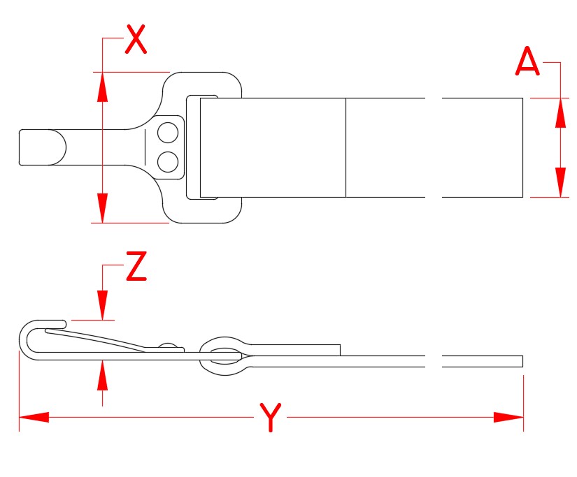 Webbing Assembly with Bimini Clip, 1